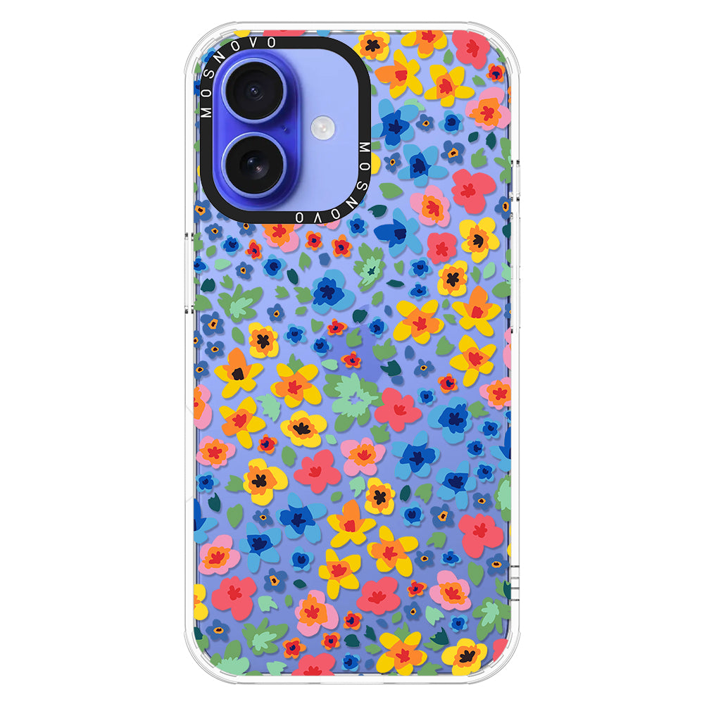 Lovely Floral Flower Phone Case - iPhone 16 Plus Case - MOSNOVO