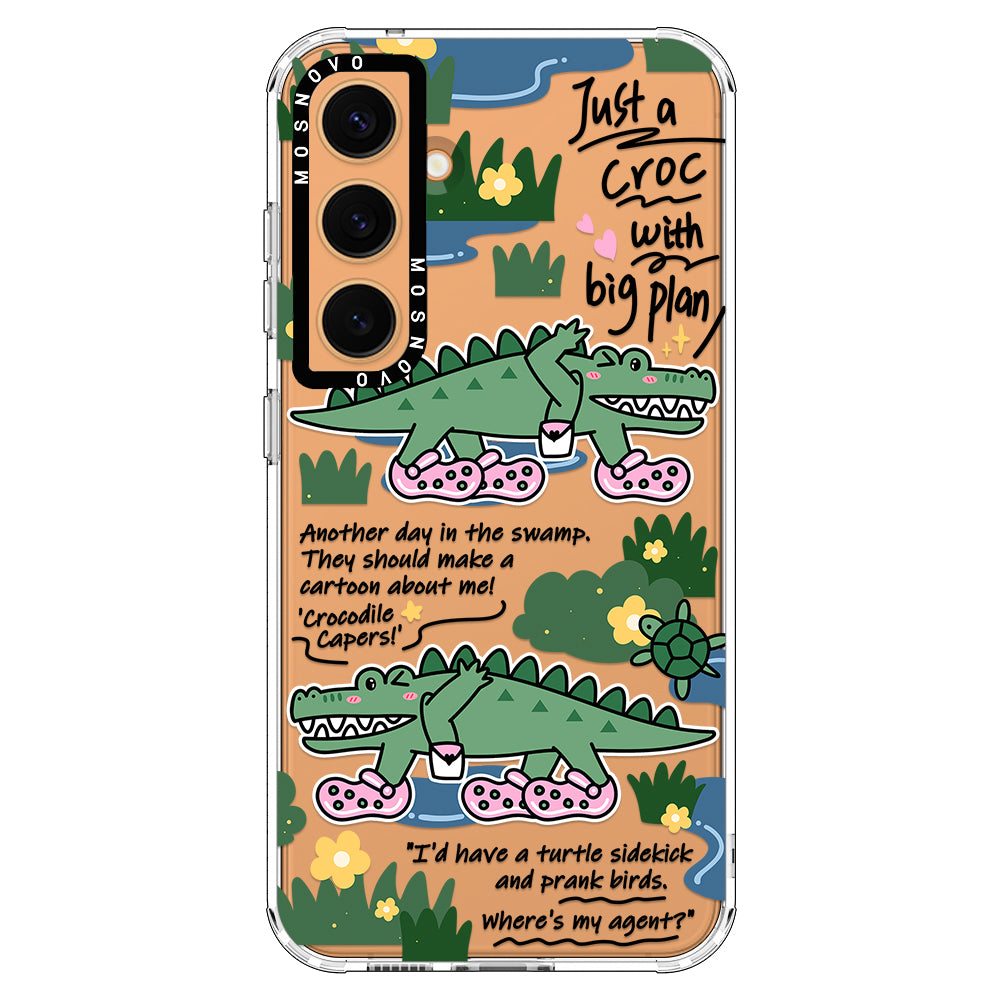 Croc with Big Plan Phone Case - Samsung Galaxy S24 Plus Case