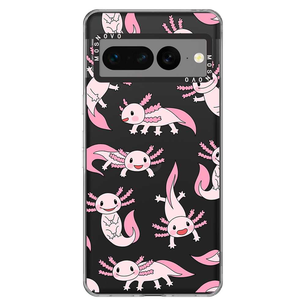 Pink Axolotl Phone Case - Google Pixel 7 Pro Case