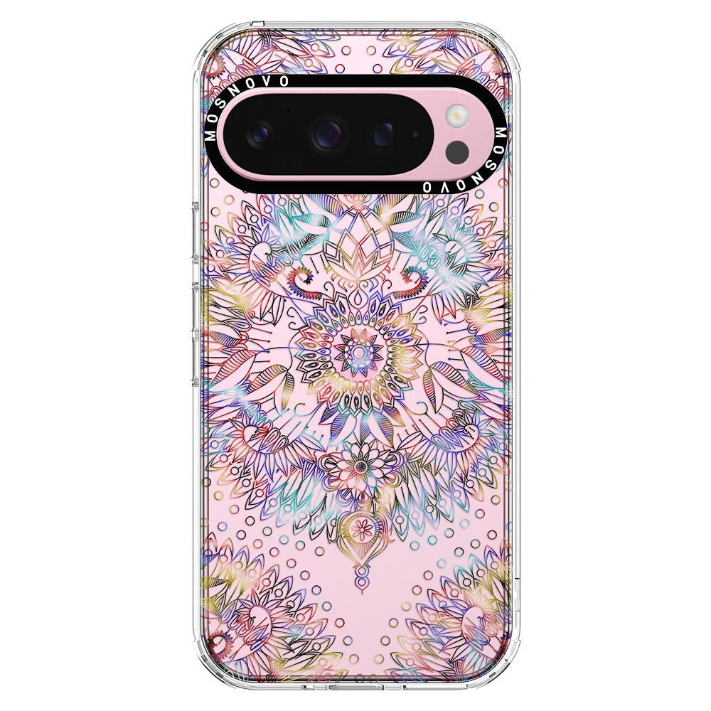 Rainbow Mandala Phone Case - Google Pixel 9 Pro Case