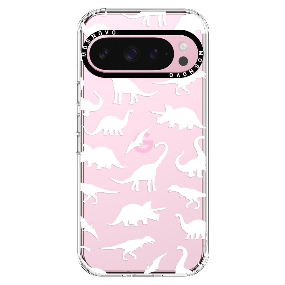 White Dinosaur Phone Case - Google Pixel 9 Pro XL Case