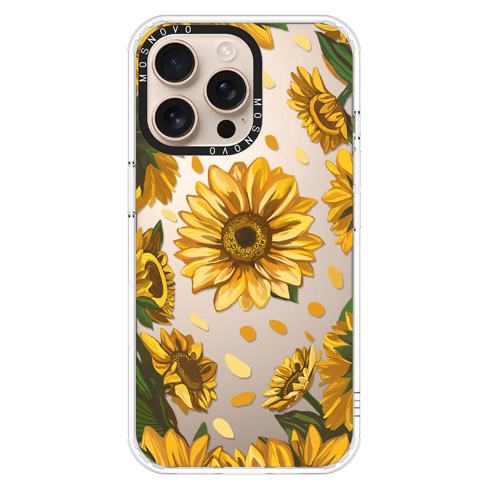 Sunflower Garden Phone Case - iPhone 16 Pro Max Case - MOSNOVO