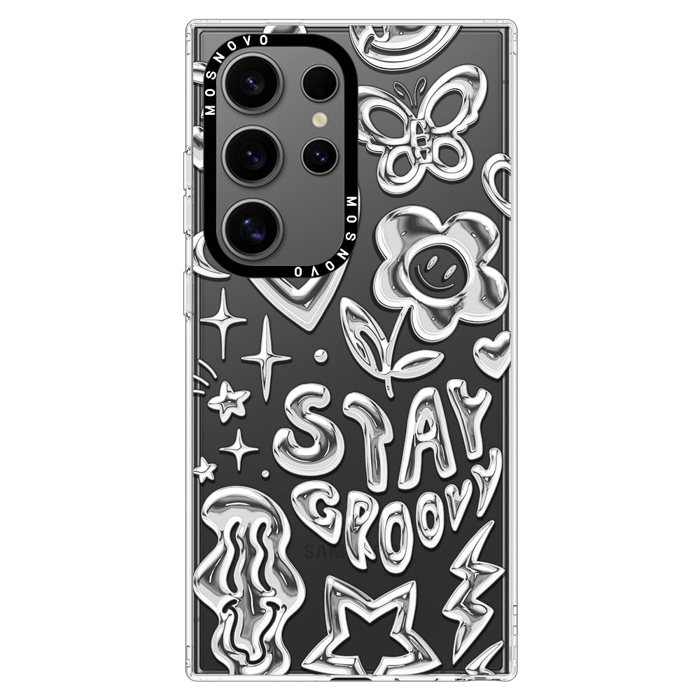 Silver Chrome Art (Flat Print) Phone Case - Samsung Galaxy S24 Ultra Case