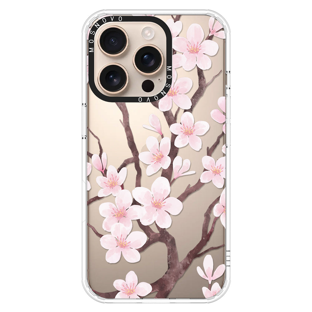 Cherry Blossom Flower Phone Case - iPhone 16 Pro Case - MOSNOVO