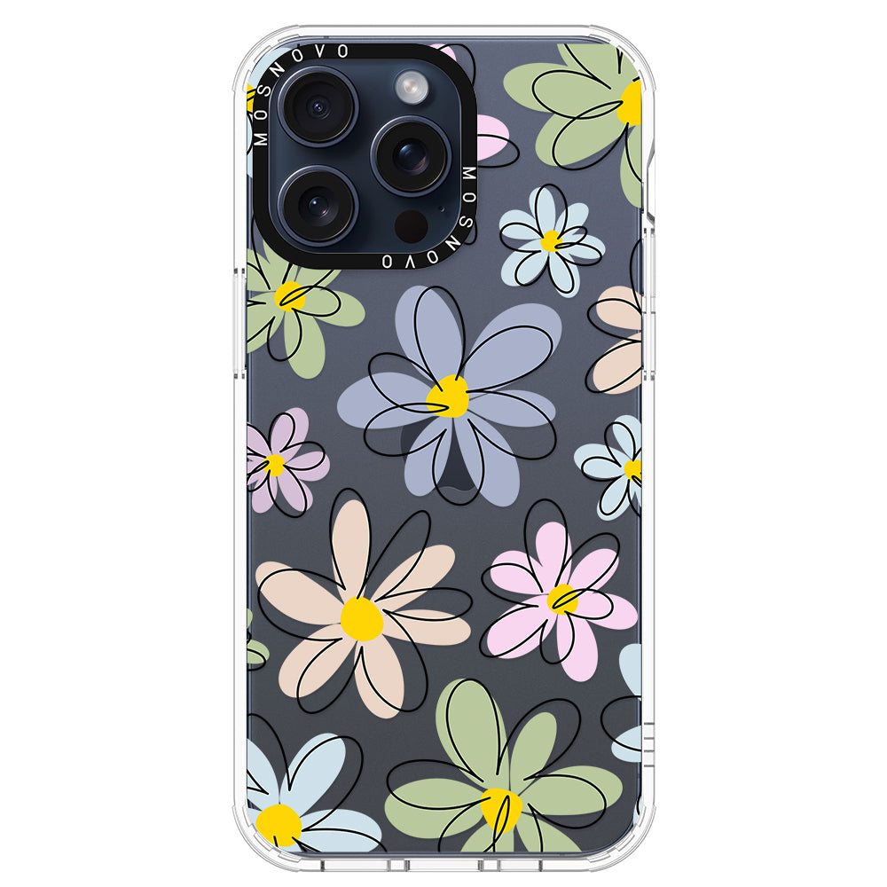 Linear Blooms Phone Case - iPhone 15 Pro Max Case