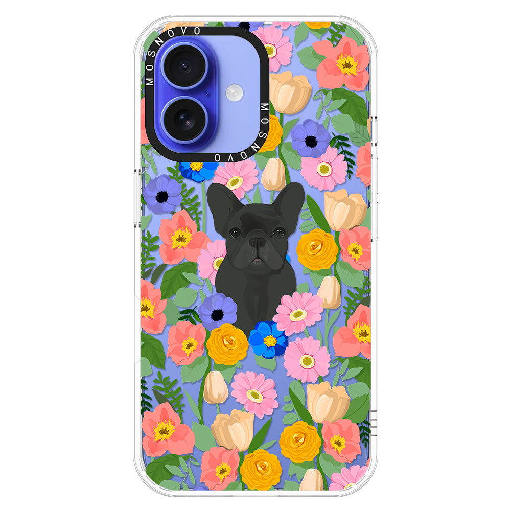 French Bulldog Garden Phone Case - iPhone 16 Plus Case - MOSNOVO