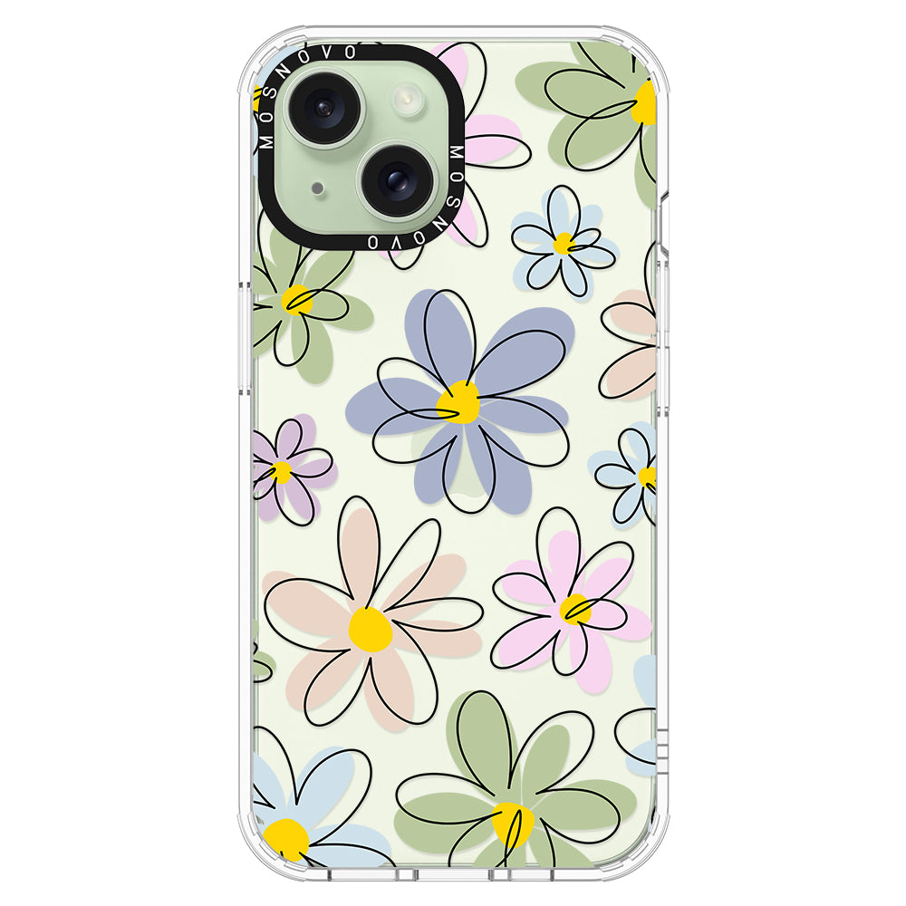 Linear Blooms Phone Case - iPhone 15 Case