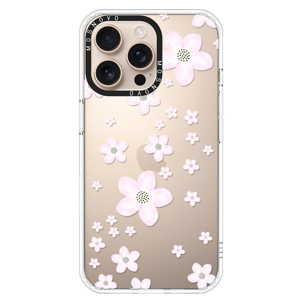 Pink Cherry Blossom Phone Case - iPhone 16 Pro Max Case - MOSNOVO