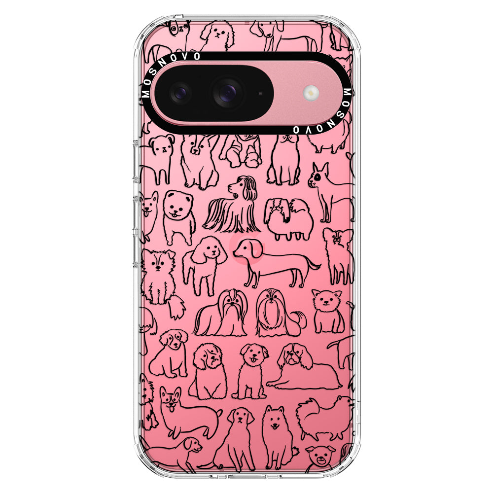 Doodle Dog Phone Case - Google Pixel 9 Case