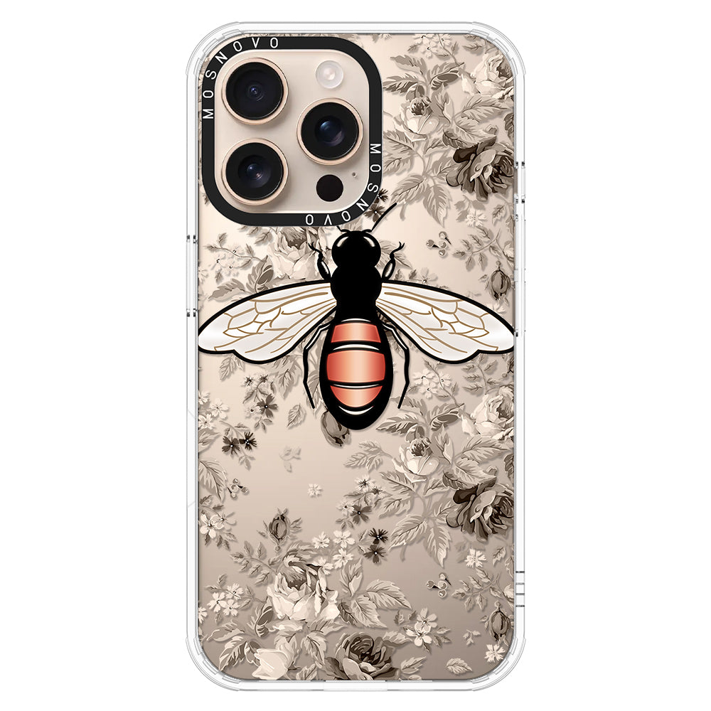 Vintage Bee Phone Case - iPhone 16 Pro Max Case - MOSNOVO