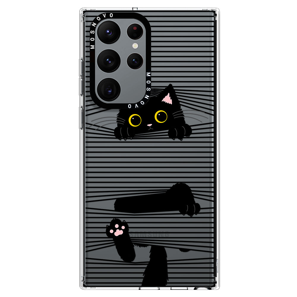 Hidden Black Cat Phone Case - Samsung Galaxy S22 Ultra Case