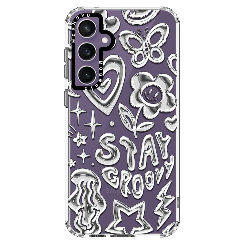 Silver Chrome Art (Flat Print) Phone Case - Samsung Galaxy S23 FE Case