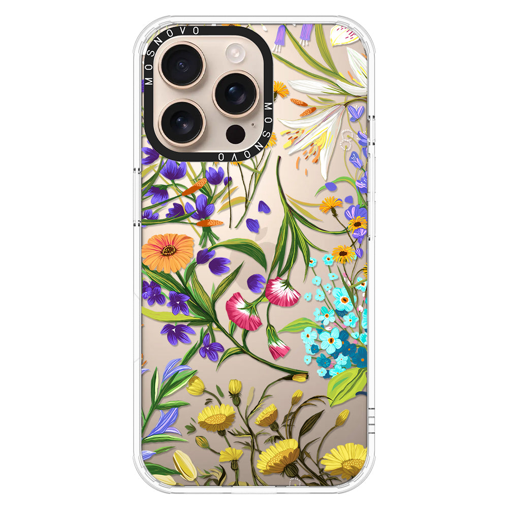 Summer Flower Holidays Phone Case - iPhone 16 Pro Max Case - MOSNOVO