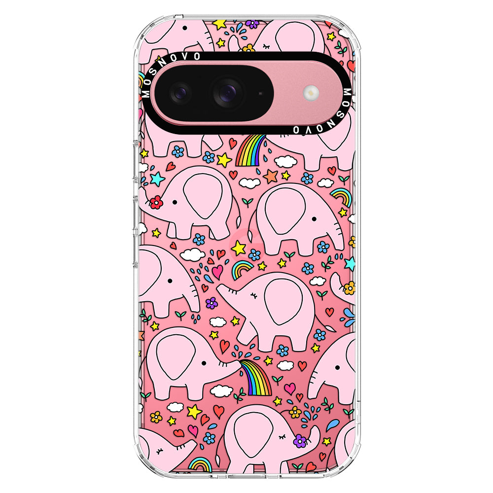 Cute Pink Elephant Phone Case - Google Pixel 9 Case