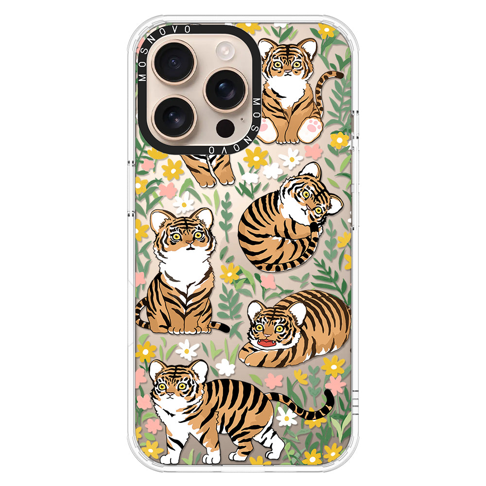 Cute Tiger Phone Case - iPhone 16 Pro Max Case - MOSNOVO