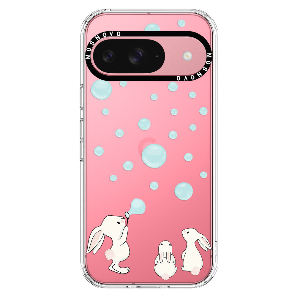 Bunny Blow Bubble Phone Case - Google Pixel 9 Case