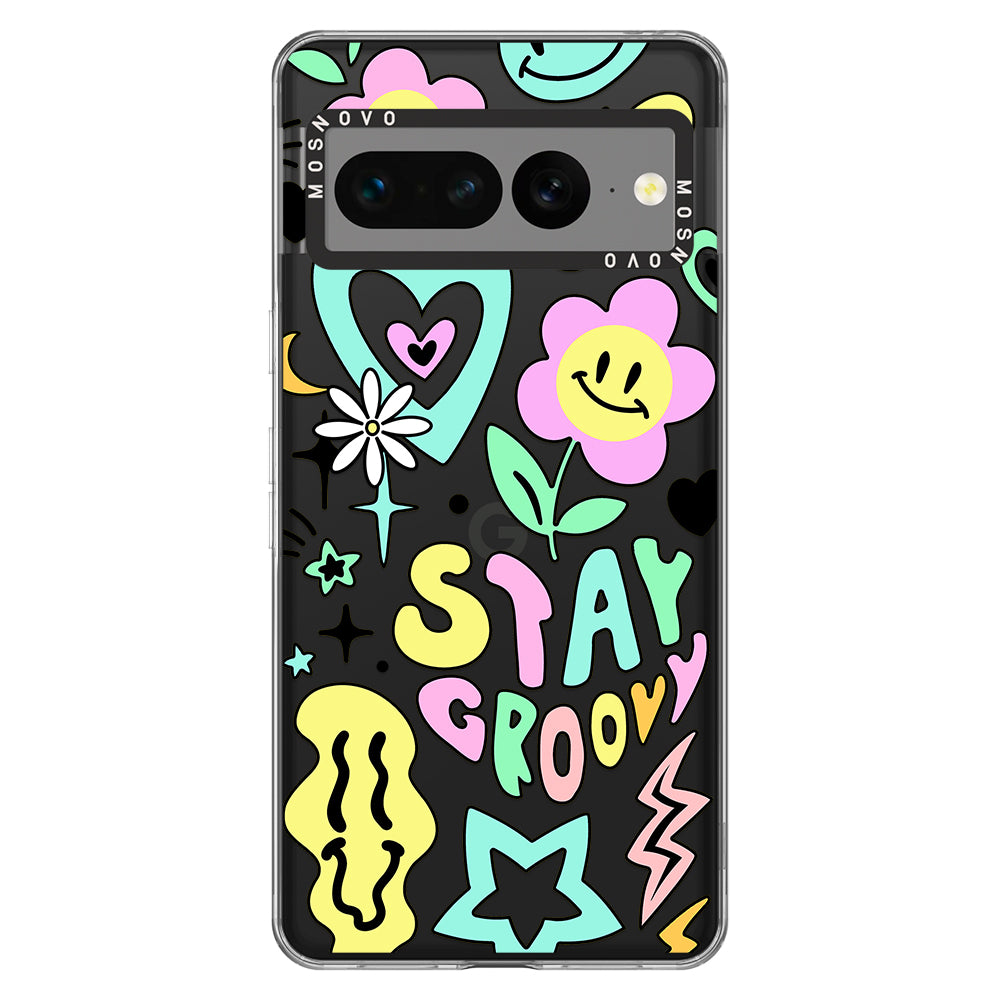 Stay Groovy Phone Case - Google Pixel 7 Pro Case