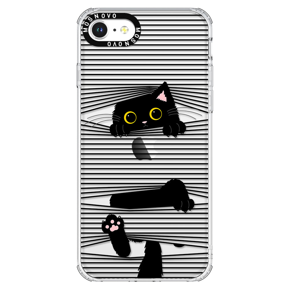 Hidden Black Cat Phone Case - iPhone SE 2022 Case