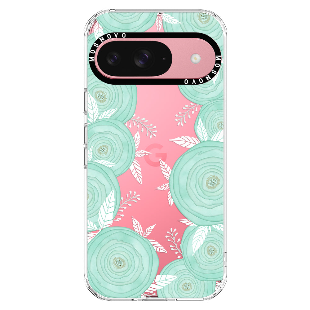 Mint Flower Phone Case - Google Pixel 9 Case