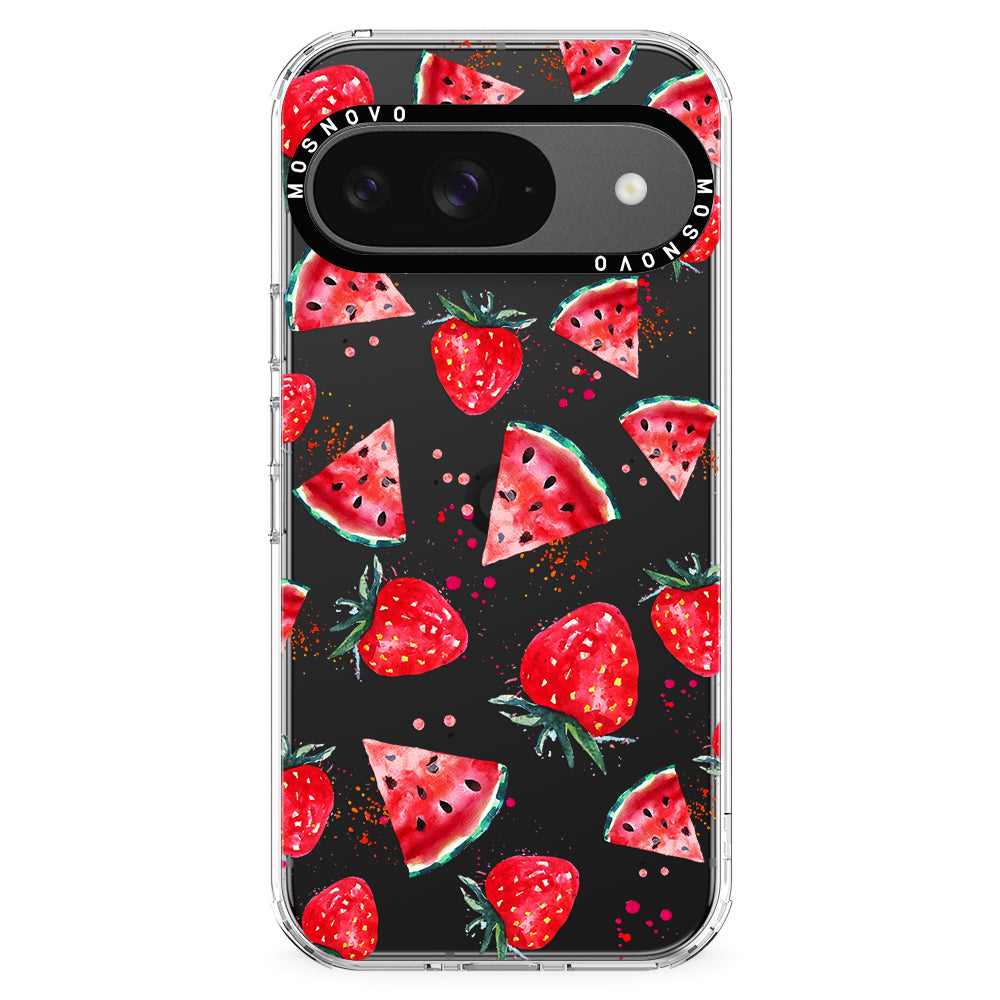 Watermelon and Strawberry Phone Case - Google Pixel 9 Case