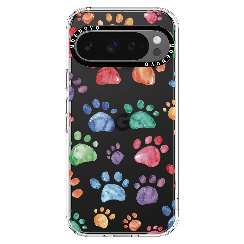 Colorful Paw Phone Case - Google Pixel 9 Pro Case