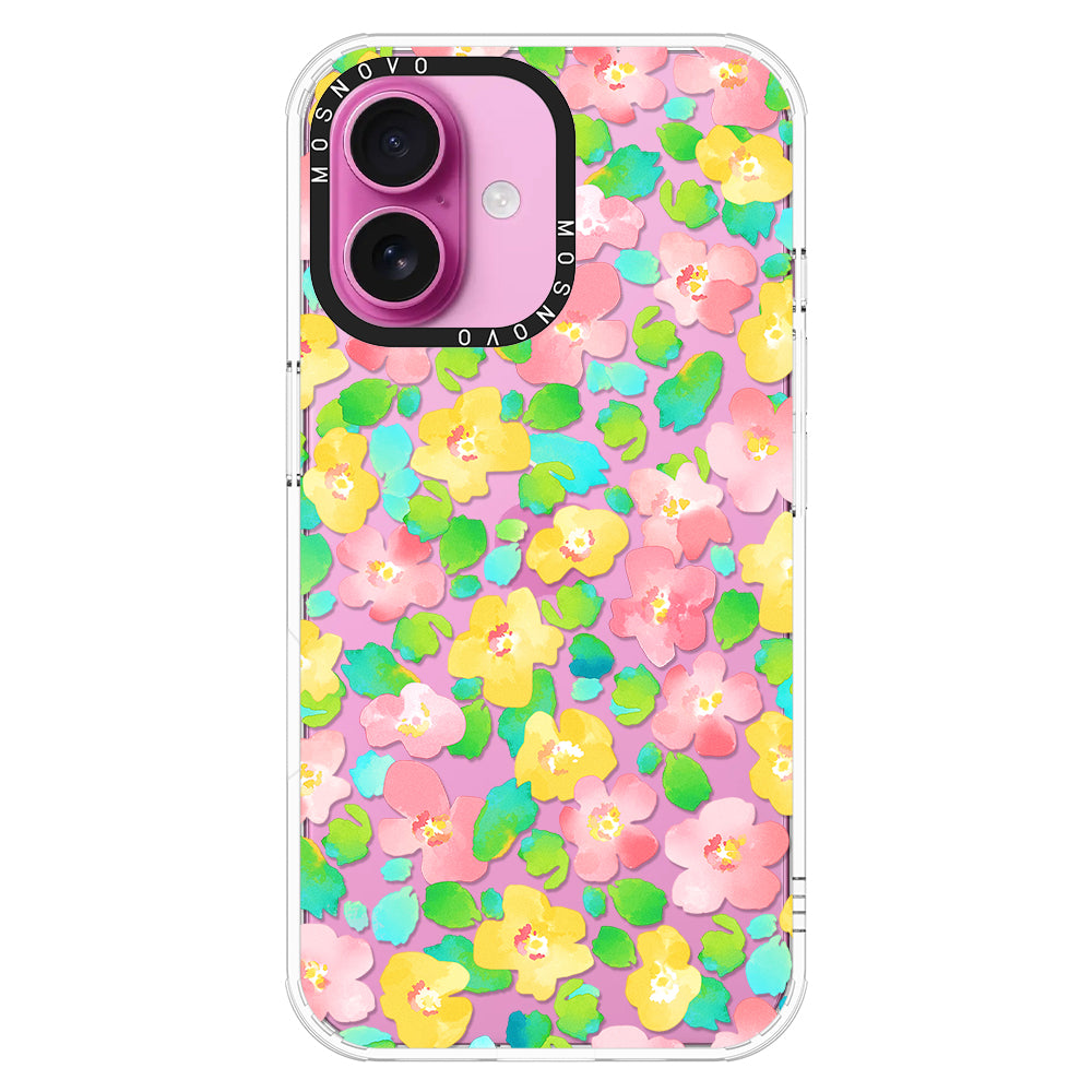 Floral Print Phone Case - iPhone 16 Case - MOSNOVO