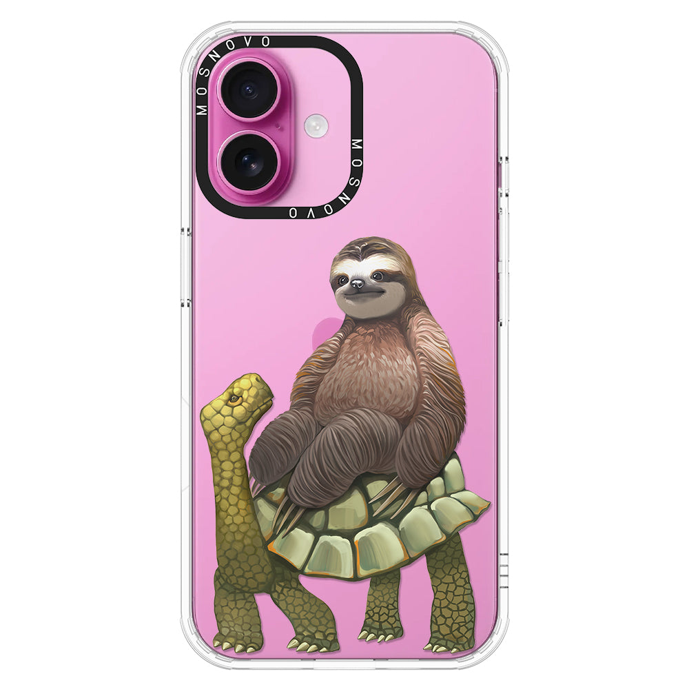 Sloth Turtle Phone Case - iPhone 16 Plus Case - MOSNOVO