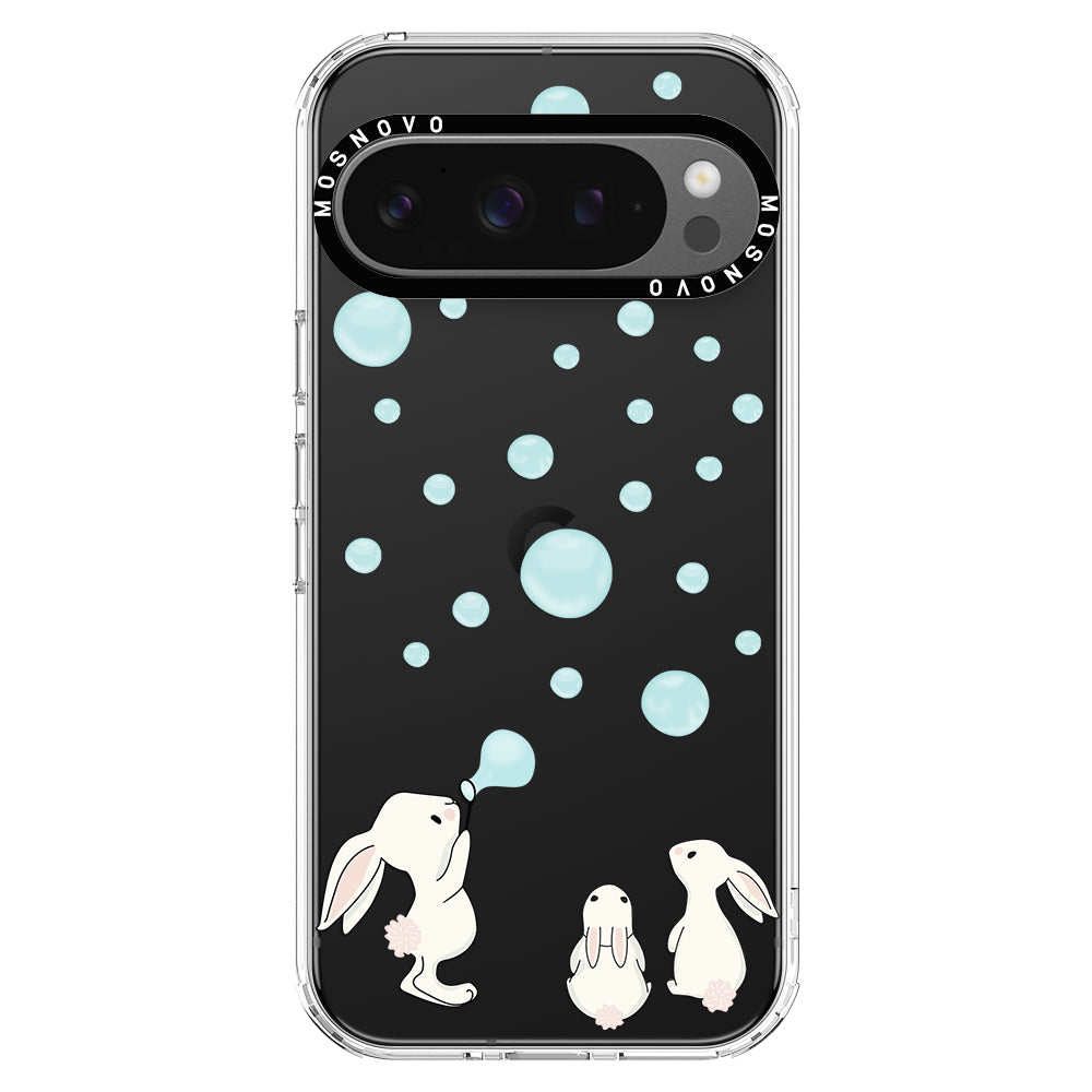 Bunny Blow Bubble Phone Case - Google Pixel 9 Pro Case