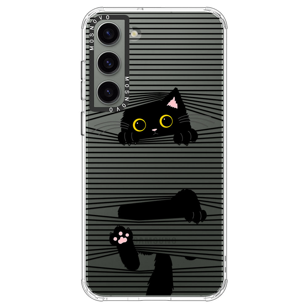 Hidden Black Cat Phone Case - Samsung Galaxy S23 Case