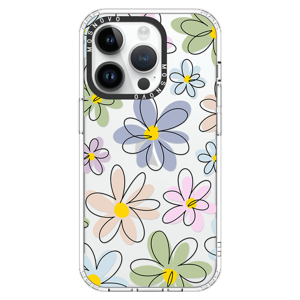 Linear Blooms Phone Case - iPhone 14 Pro Case