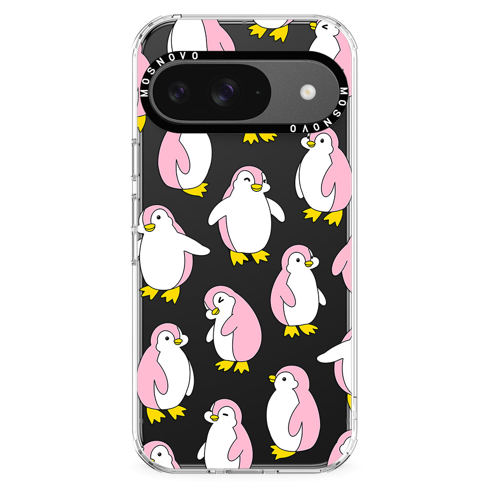 Pink Penguins Phone Case - Google Pixel 9 Case