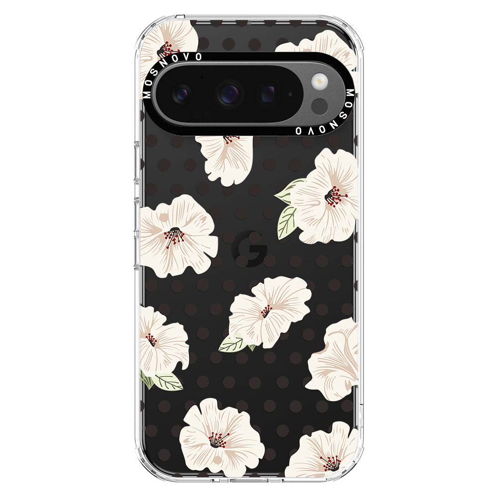 Vintage Hibiscus Flower Phone Case - Google Pixel 9 Pro XL Case