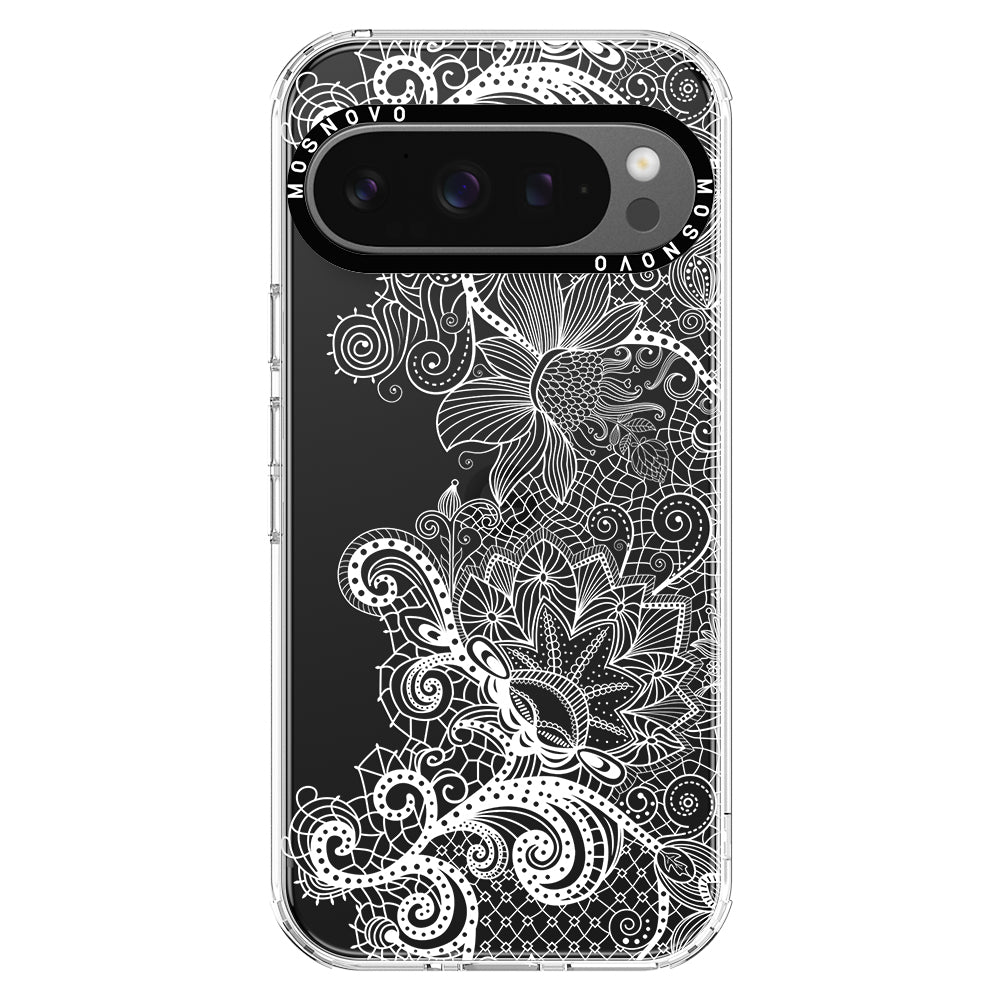 Lace White Flower Phone Case - Google Pixel 9 Pro XL Case