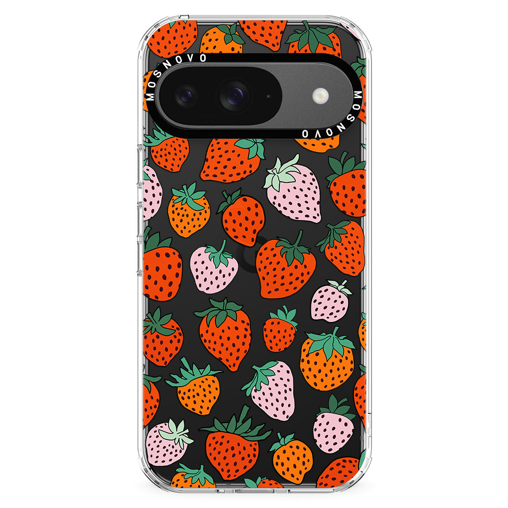 Cute Strawberry Phone Case - Google Pixel 9 Case