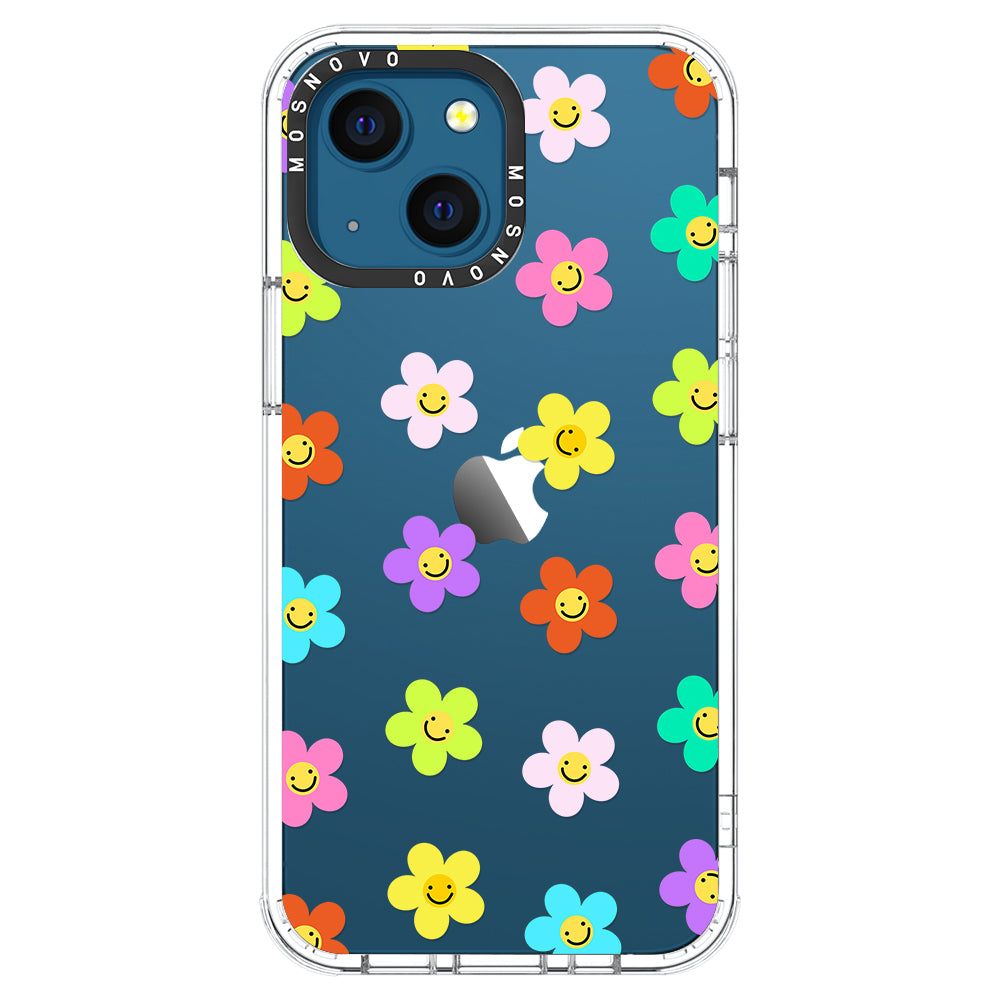 Smile Floral Phone Case - iPhone 13 Mini Case