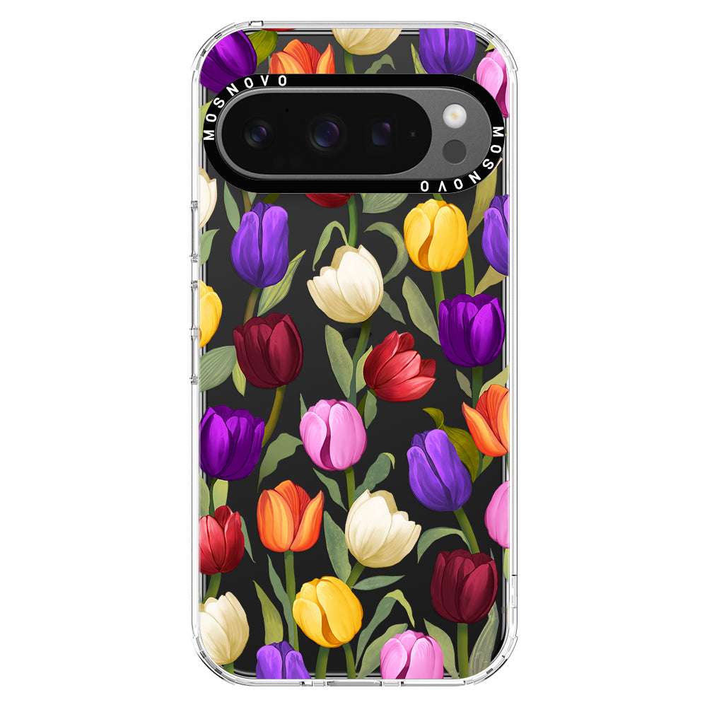 Colorful Tulips Phone Case - Google Pixel 9 Pro XL Case