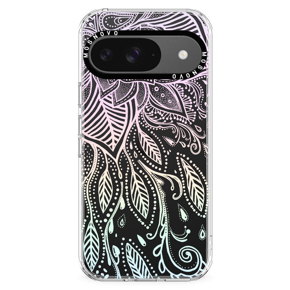 Pastel Rainbow Mandala Phone Case - Google Pixel 9 Case