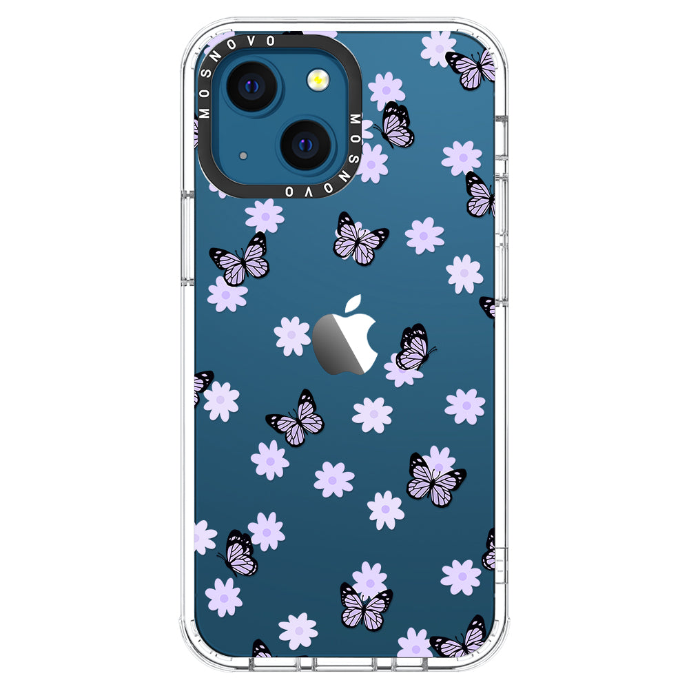 Lilac Butterfly Phone Case - iPhone 13 Mini Case