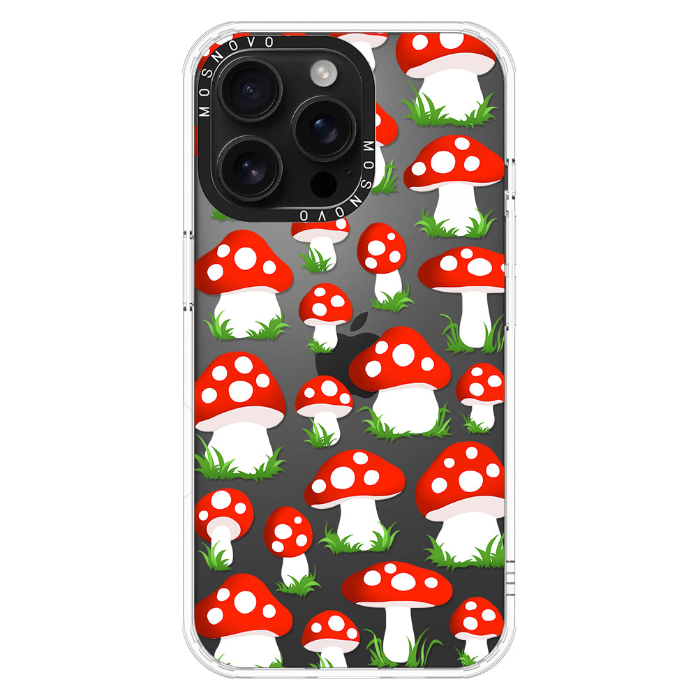 Cute Mushroom Phone Case - iPhone 16 Pro Max Case - MOSNOVO