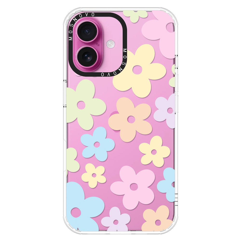 Pastel Flower Phone Case - iPhone 16 Case - MOSNOVO