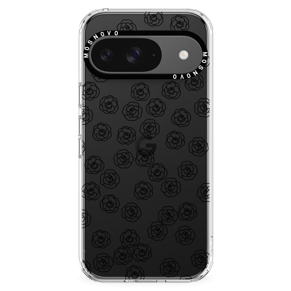 Linear Camelia Flower Phone Case - Google Pixel 9 Case