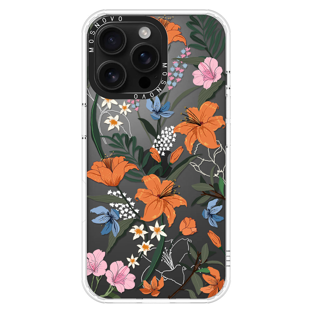 Lily Garden Phone Case - iPhone 16 Pro Max Case - MOSNOVO