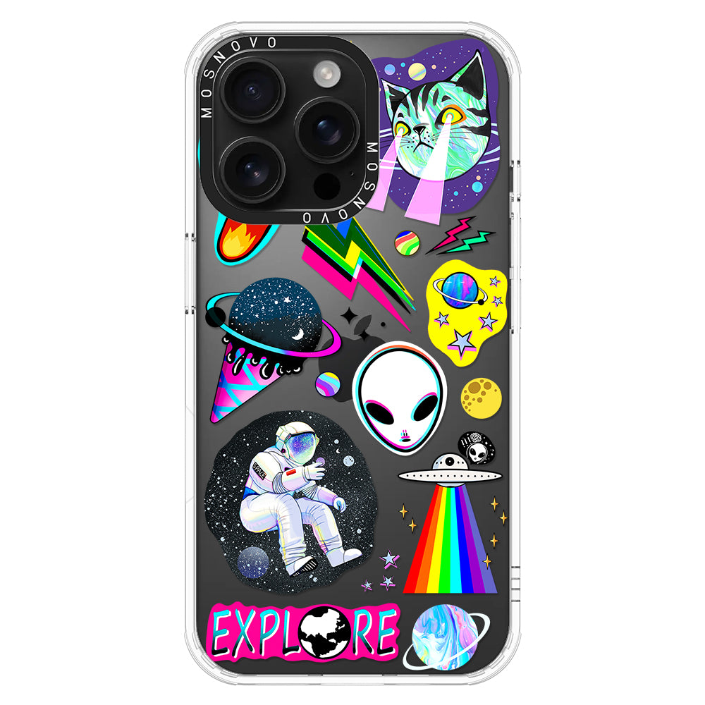 Sci-Fi Stickers Phone Case - iPhone 16 Pro Max Case - MOSNOVO