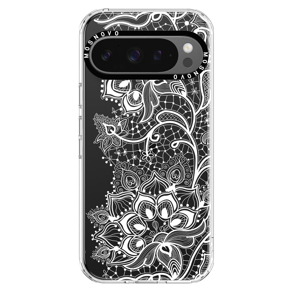 White Lotus Henna Phone Case - Google Pixel 9 Pro XL Case