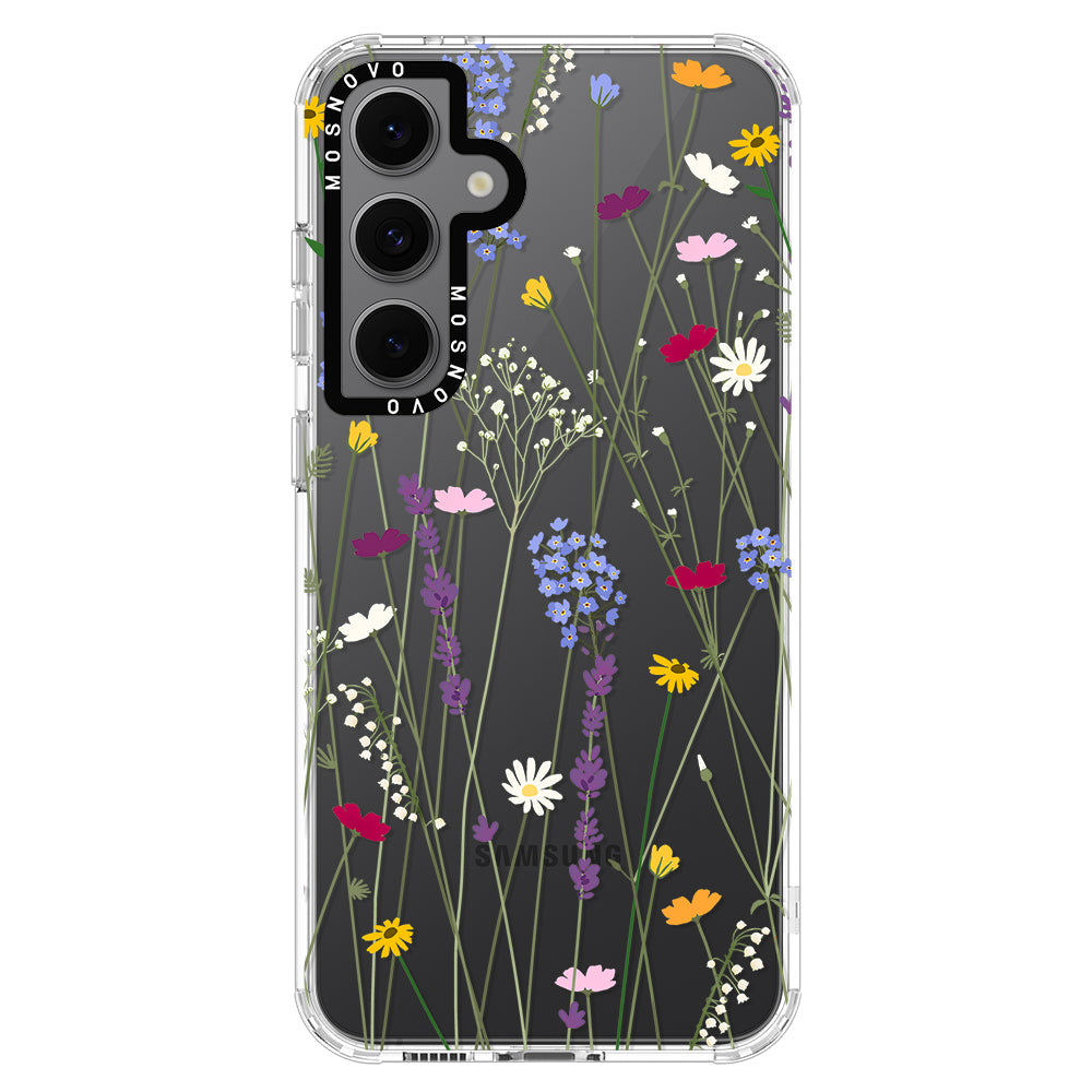 Floral Garden Lavender Daisy Flower Phone Case - Samsung Galaxy S24 FE Case - MOSNOVO