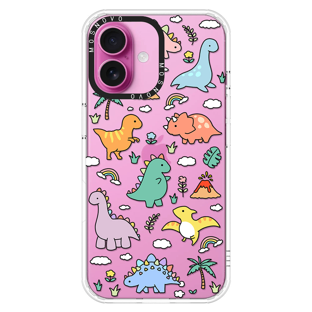 Cute Dinosaur World Phone Case - iPhone 16 Plus Case - MOSNOVO