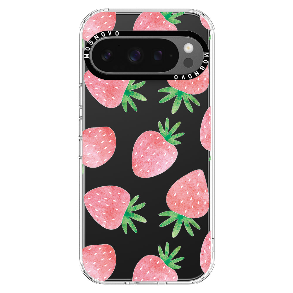 Pastel Strawberry Phone Case - Google Pixel 9 Pro XL Case