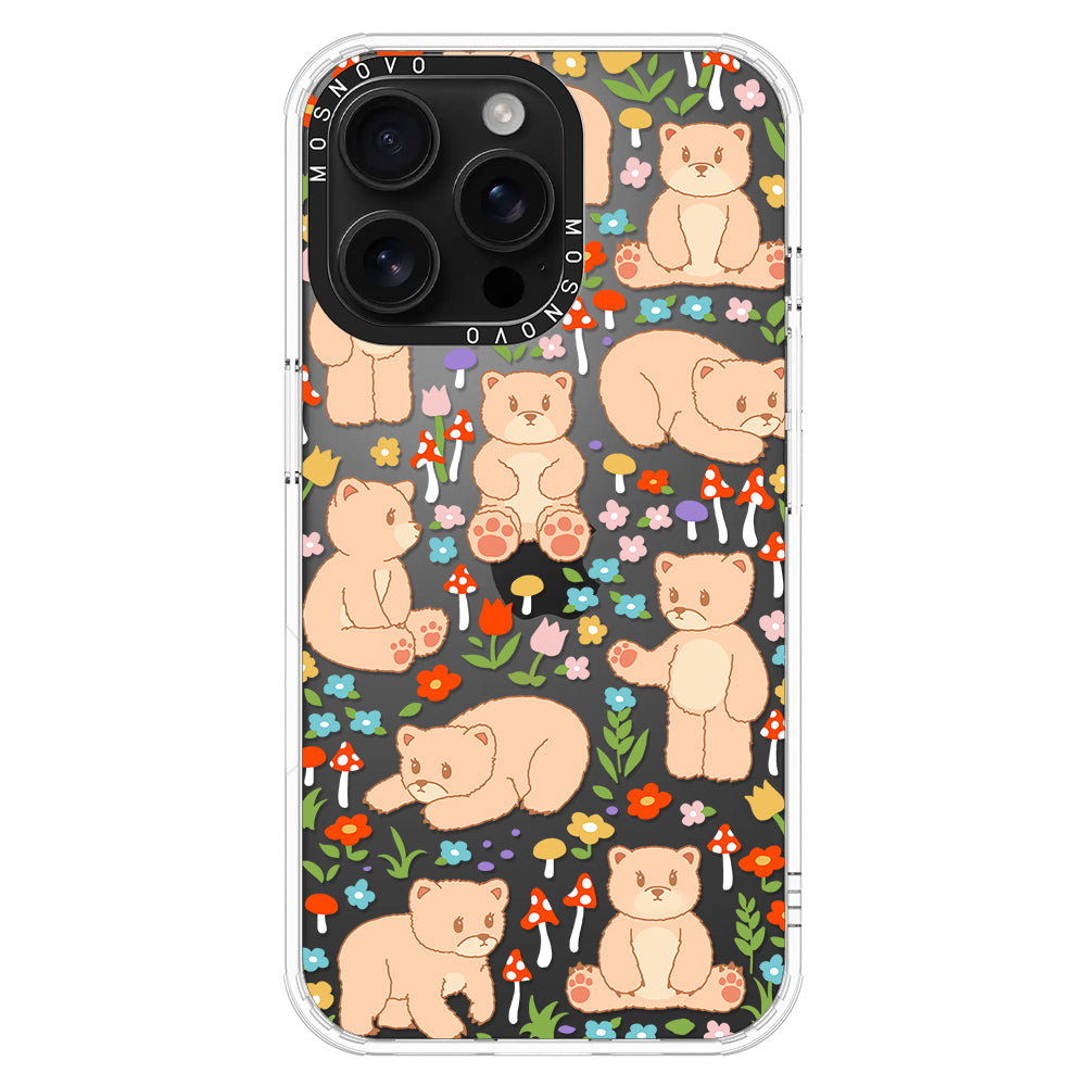 Cute Bear Phone Case - iPhone 16 Pro Max Case - MOSNOVO