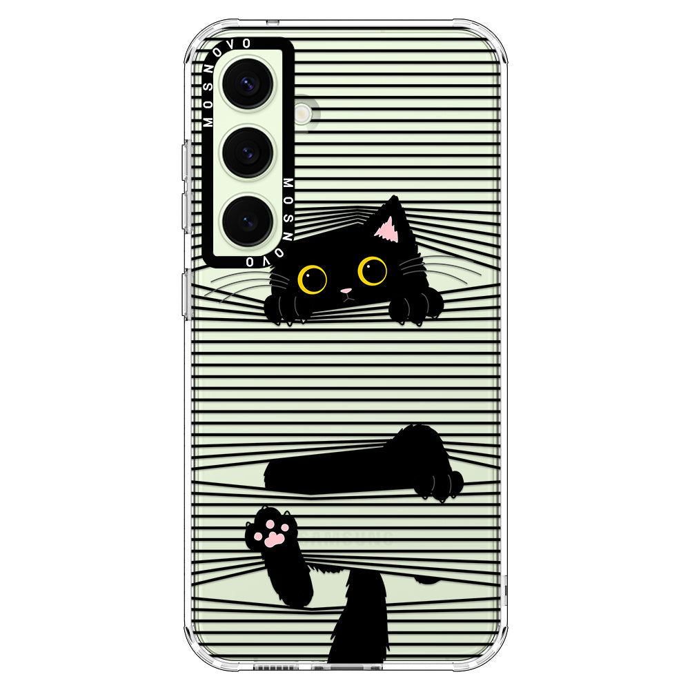 Hidden Black Cat Phone Case - Samsung Galaxy S24 Case