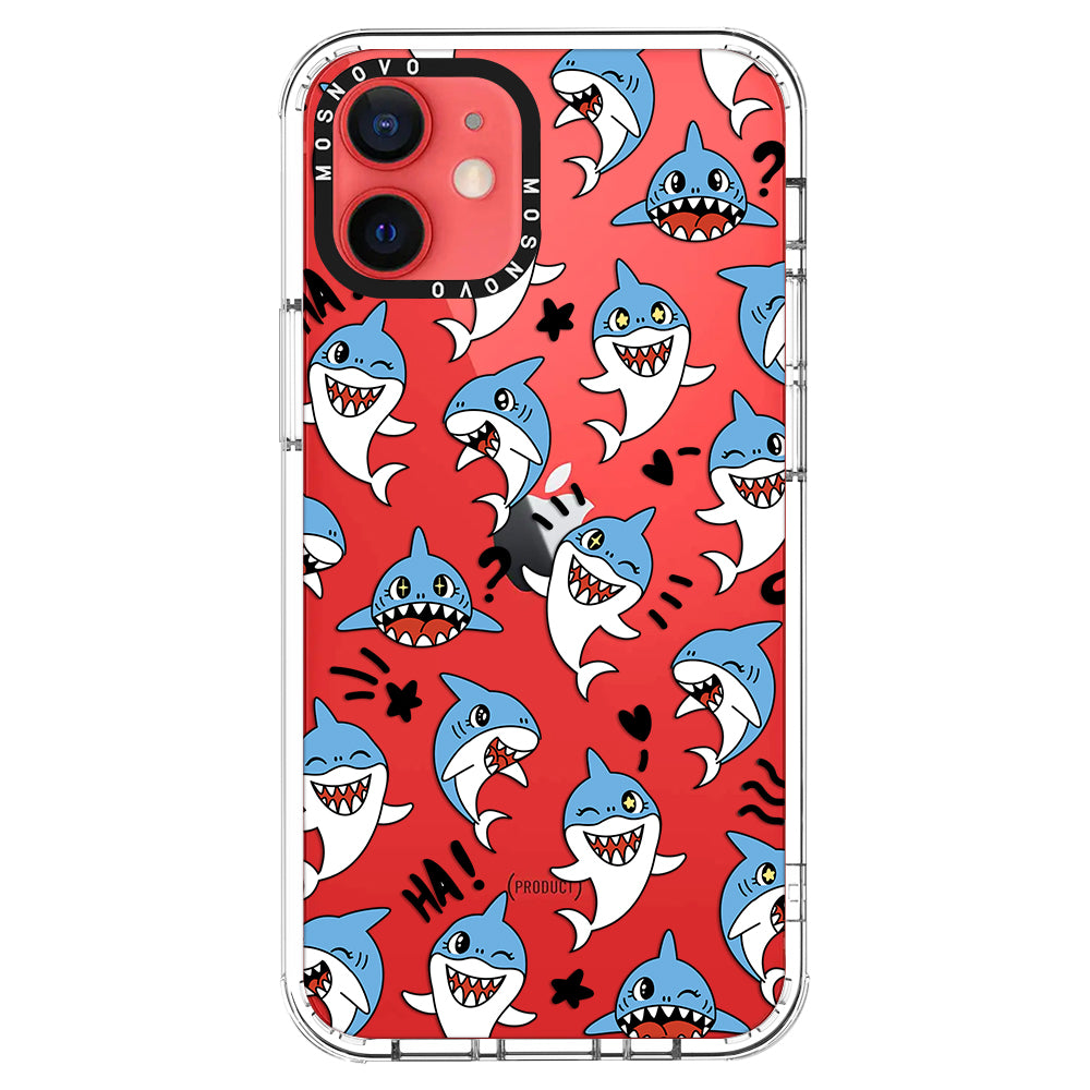 Cute Sharks Phone Case - iPhone 12 Mini Case